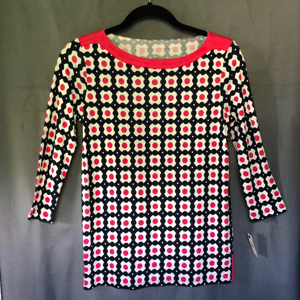 Talbots Bateau Neck Tunic Top